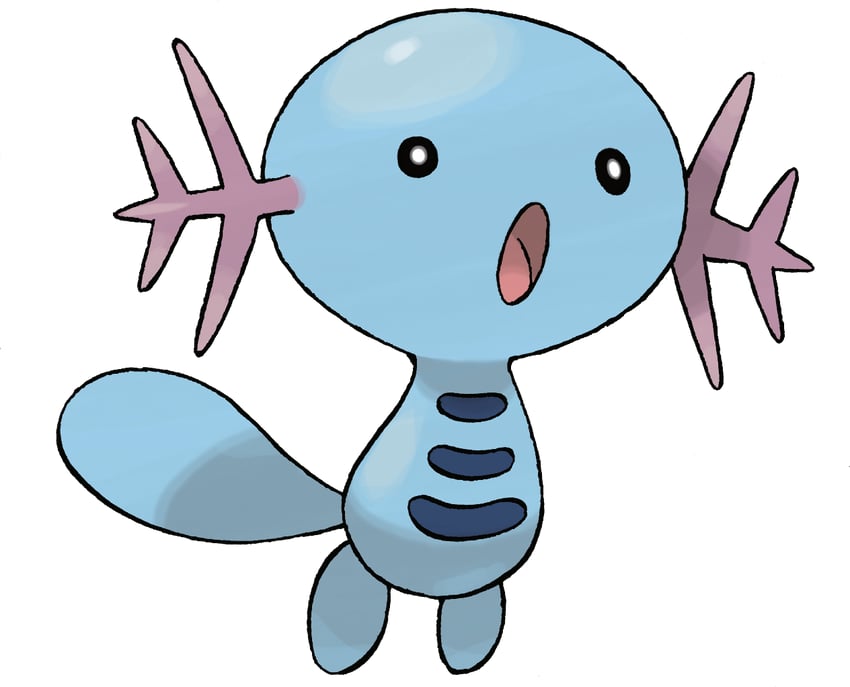 wooper (pokemon and 1 more) drawn by sugimori_ken