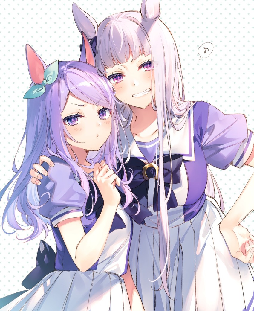 mejiro mcqueen and gold ship (umamusume) drawn by toosaka_asagi