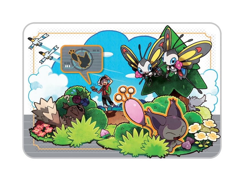 brendan, wingull, skitty, beautifly, poochyena, and 2 more (pokemon and 1 more)