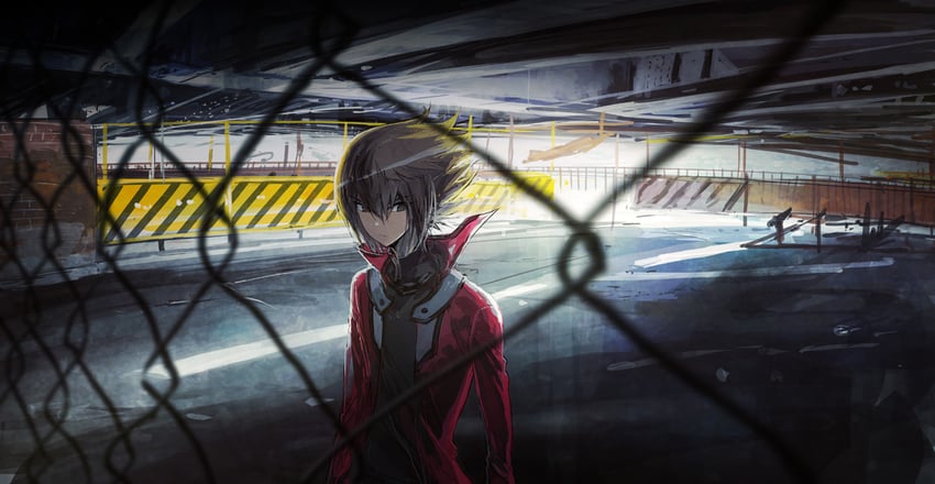 yuki judai (yu-gi-oh! and 1 more) drawn by moribuden