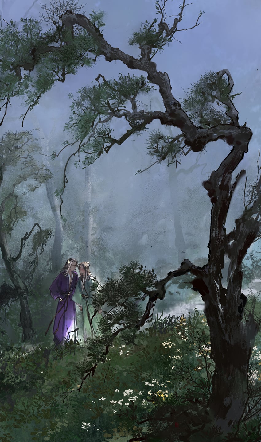 shen qiao and yan wushi (thousand autumns: qian qiu) drawn by guan_yiyi