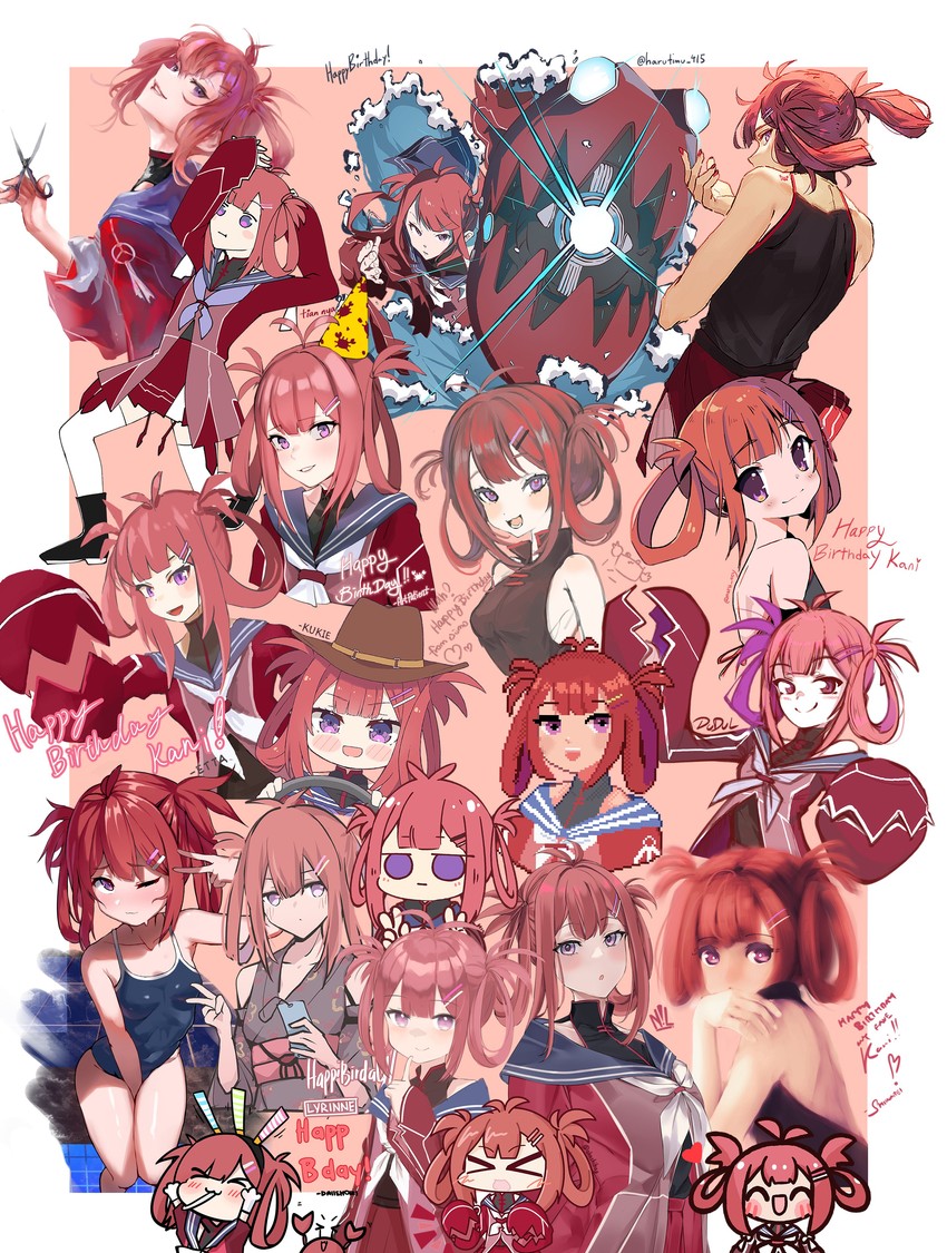 kani kanizawa (atelier live) drawn by aka_shiba, artpatient, chroneco, daiishori, dakuma, dudul, etta, harutimu, hyde_(tabakko), klaius, kukie-nyan, lyrinne, maru_ccy, nillith, oimo_0imo, shiina_rei, tian_nya, trap_(drthumt), tsukino_(nakajimaseiki), and wakatsuki_misato