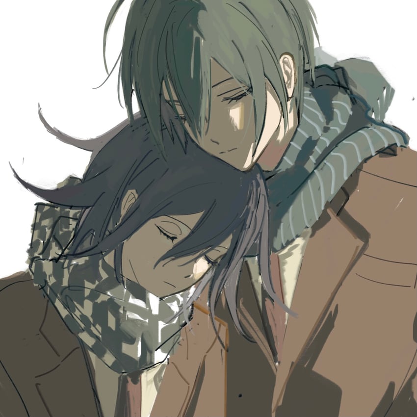 oma kokichi and saihara shuichi (danganronpa and 1 more) drawn by engrasp