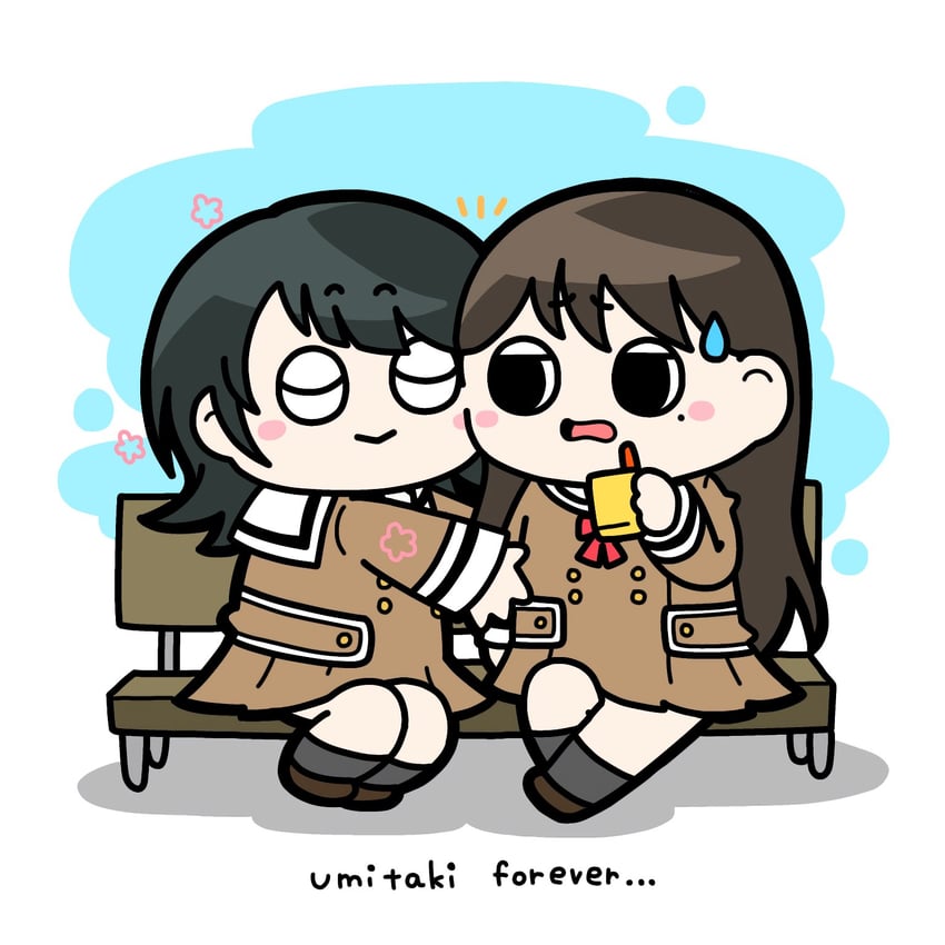 shiina taki and yahata umiri (bang dream! and 1 more) drawn by konpeitoull_(c12h22o11_tr_6)