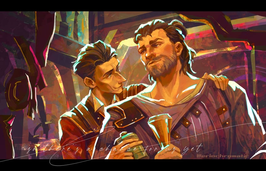 silco and vander (league of legends and 1 more) drawn by eriochromatic