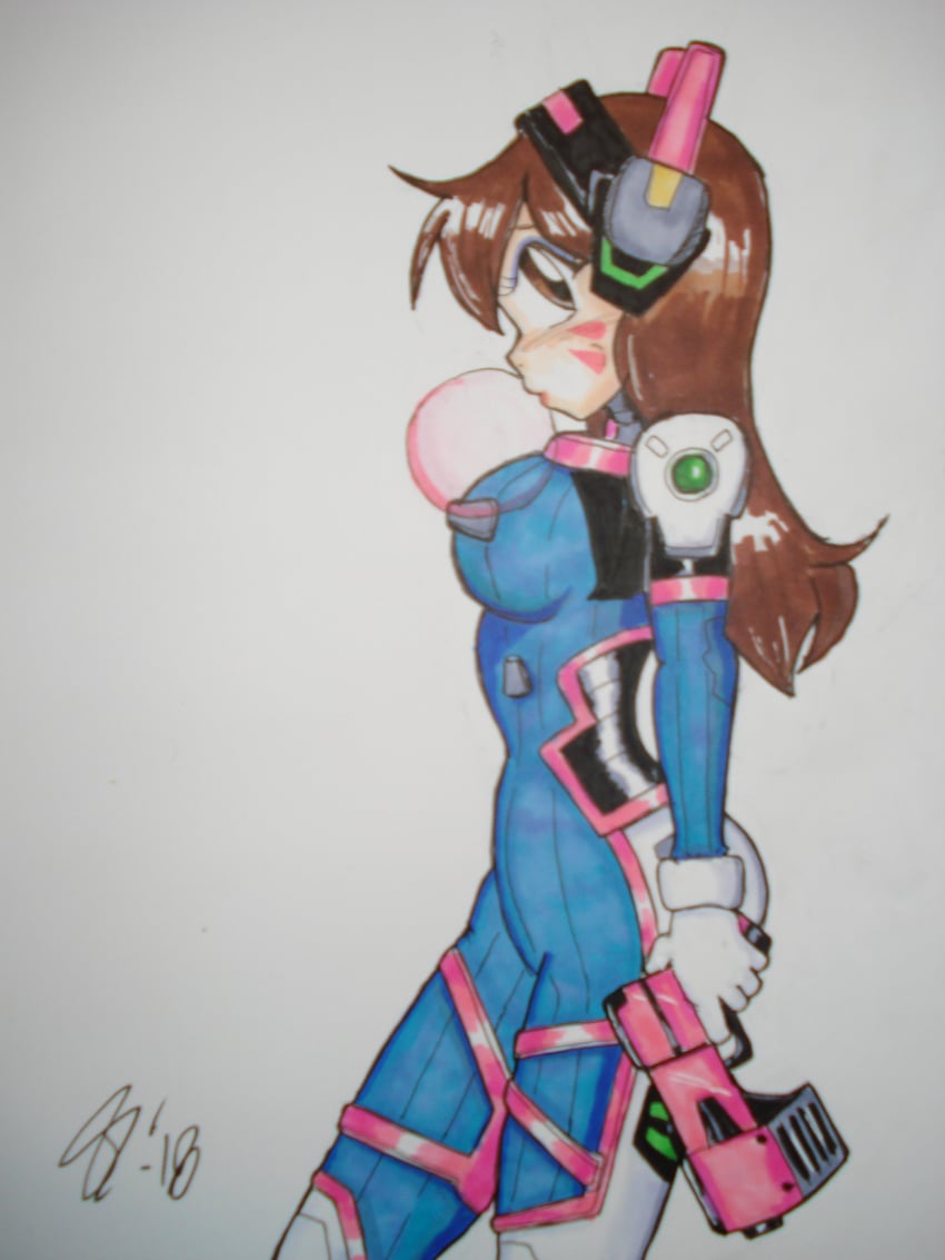 d.va (overwatch) drawn by escafa