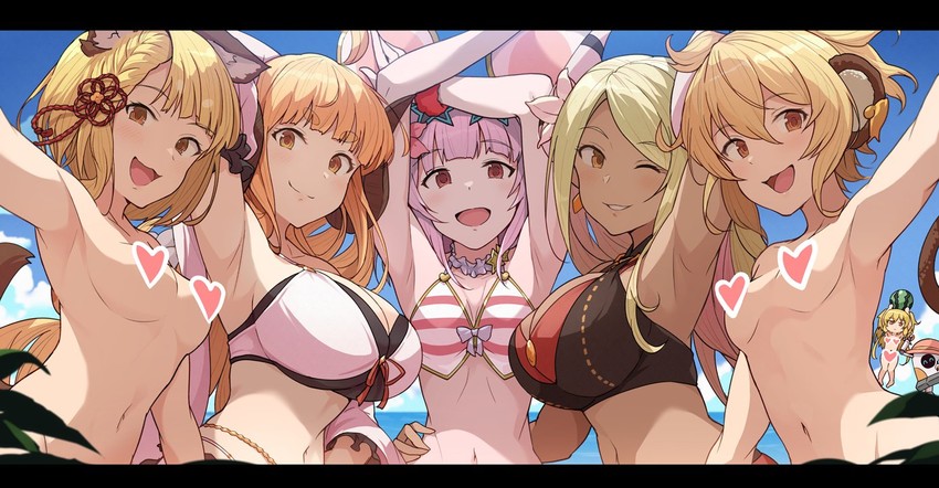 anila, andira, vajra, kumbhira, mahira, and 2 more (granblue fantasy) drawn by hinami_(hinatamizu)