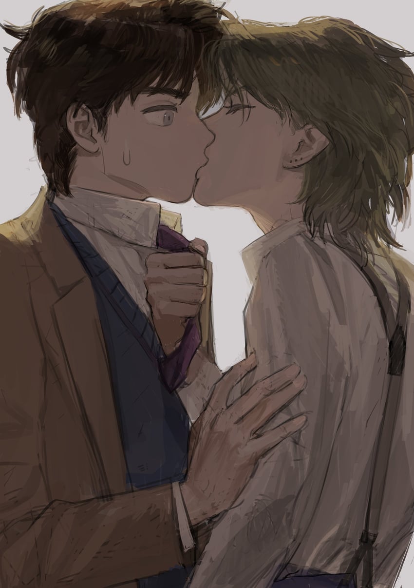 dio brando and jonathan joestar (jojo no kimyou na bouken and 1 more) drawn by jewangchobab