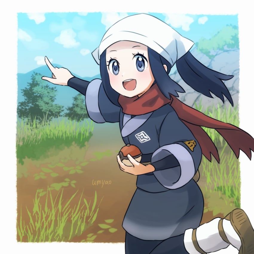akari (pokemon and 1 more) drawn by umyao_(umyaooon)