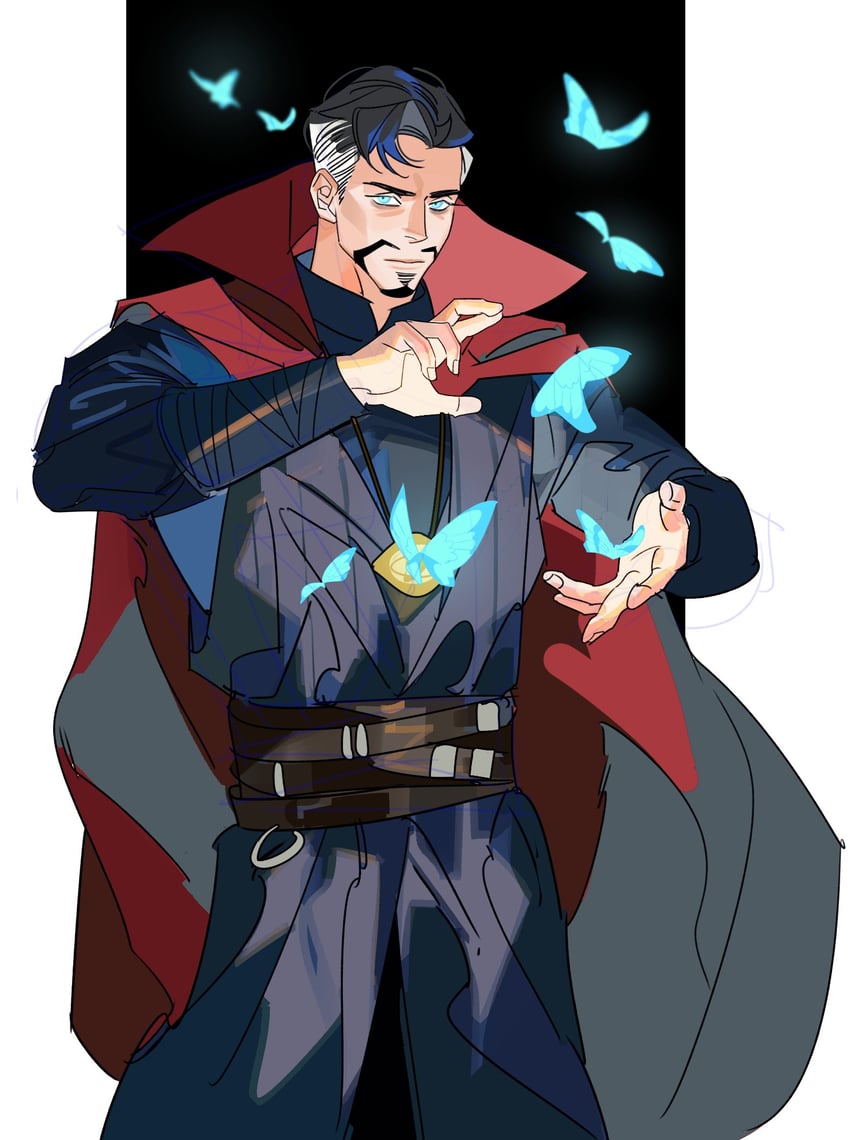 doctor strange (marvel and 1 more) drawn by karmaho