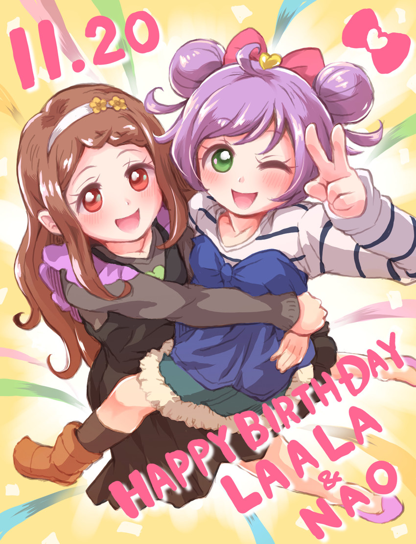 manaka laala and ehime nao (pretty series and 1 more) drawn by minamoto_(genyayamjp)