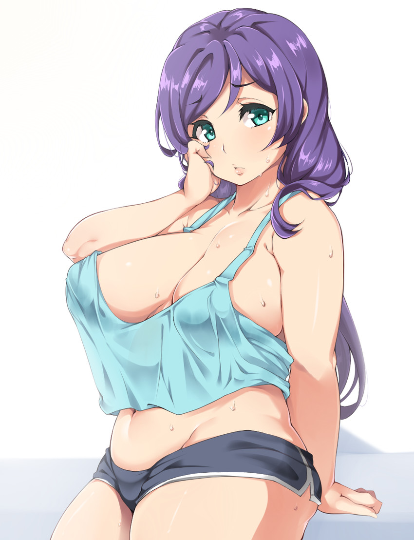 tojo nozomi (love live! and 1 more) drawn by moisture_(chichi)