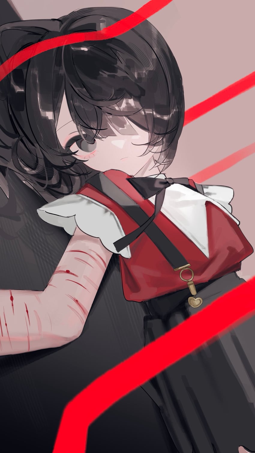 ame-chan and black-haired demon girl (needy girl overdose) drawn by mika3kami