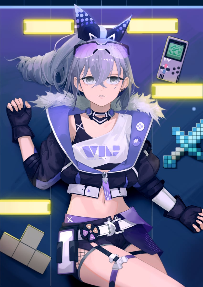 silver wolf (honkai and 3 more) drawn by gungssrp