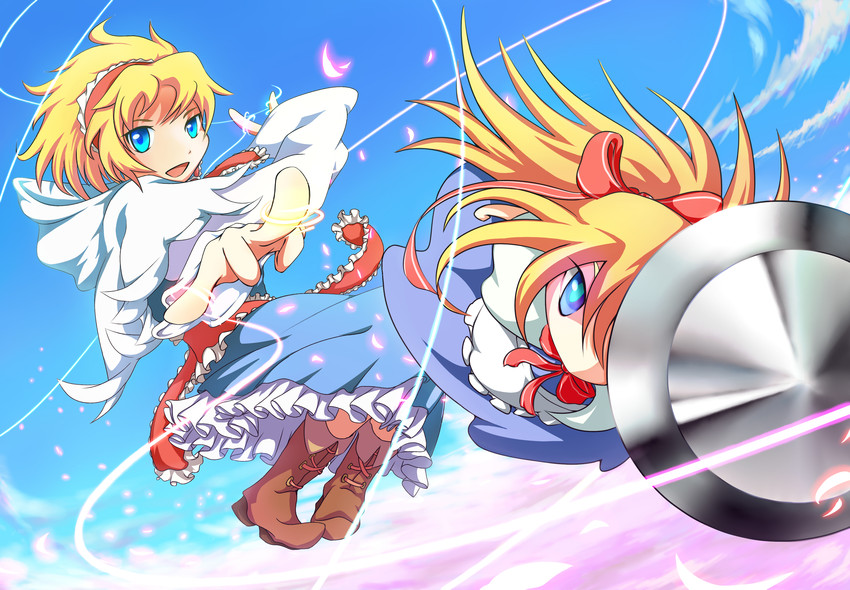 alice margatroid and shanghai doll (touhou) drawn by cloneko_(zelmeledf2)