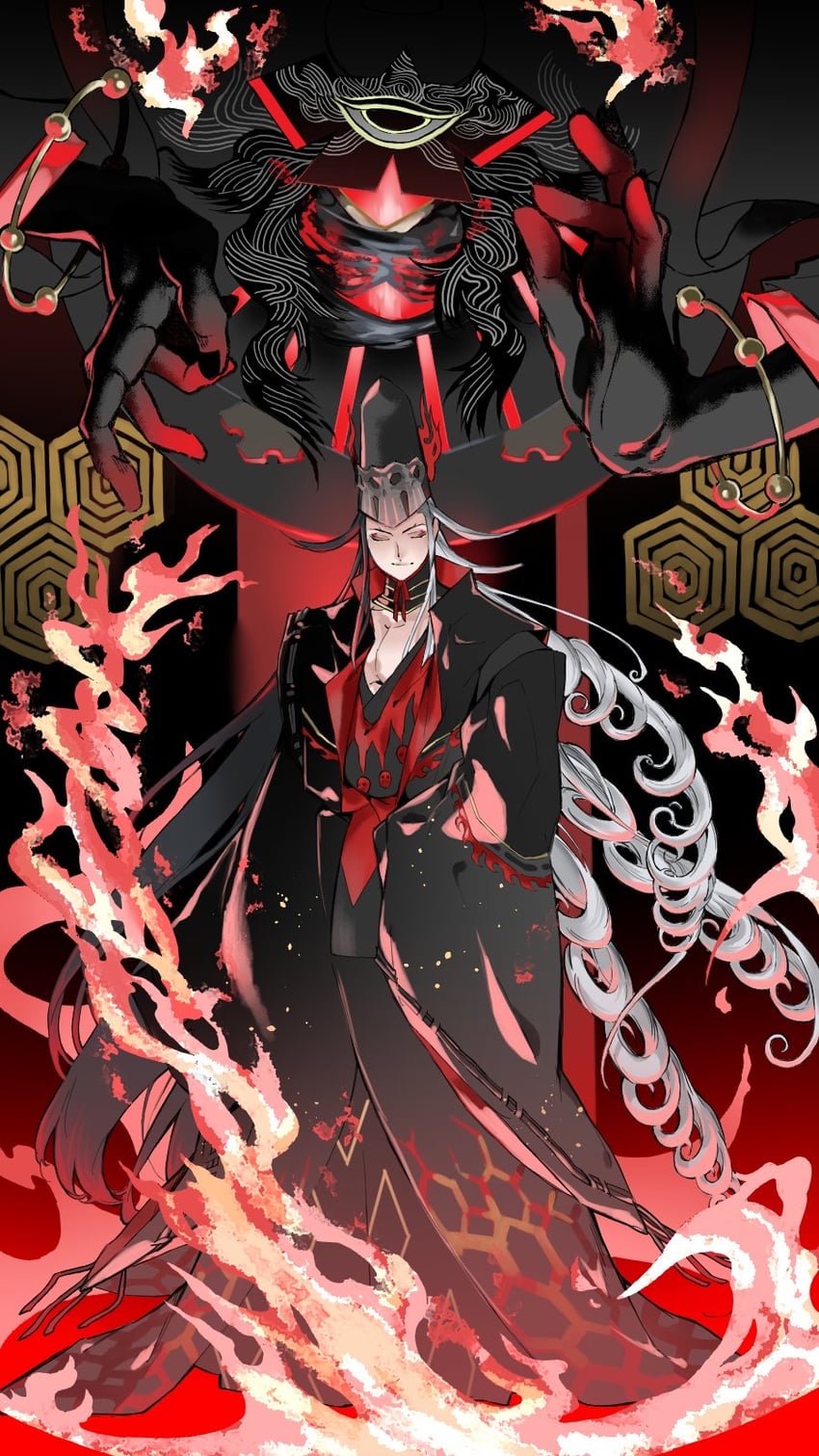 ashiya douman and akimitsu-dono (fate and 1 more) drawn by sakura_(skr_i)