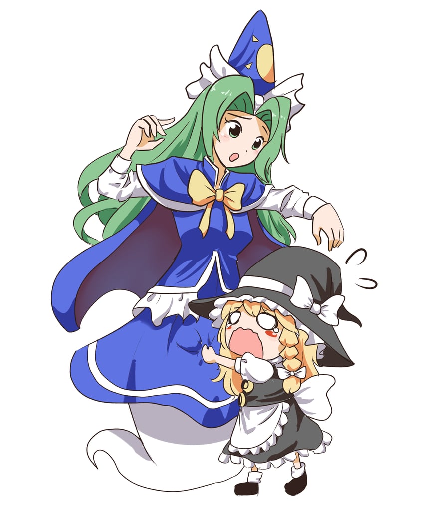 kirisame marisa and mima (touhou and 1 more) drawn by praeto