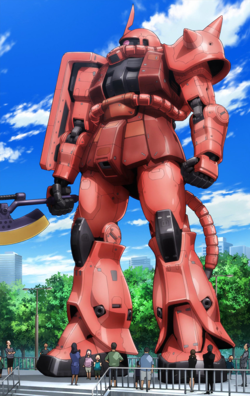 zaku ii and zaku ii s char custom (gundam and 1 more)