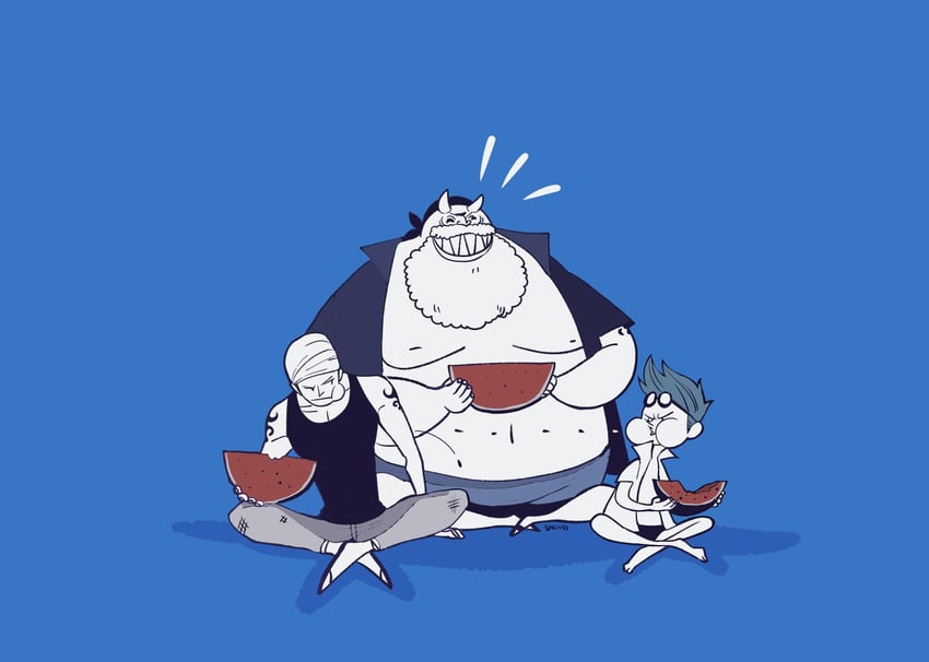 franky, iceburg, and tom (one piece) drawn by blink_mints