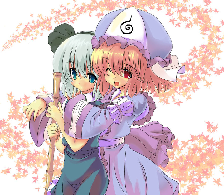 konpaku youmu and saigyouji yuyuko (touhou) drawn by kurokawa_izumi