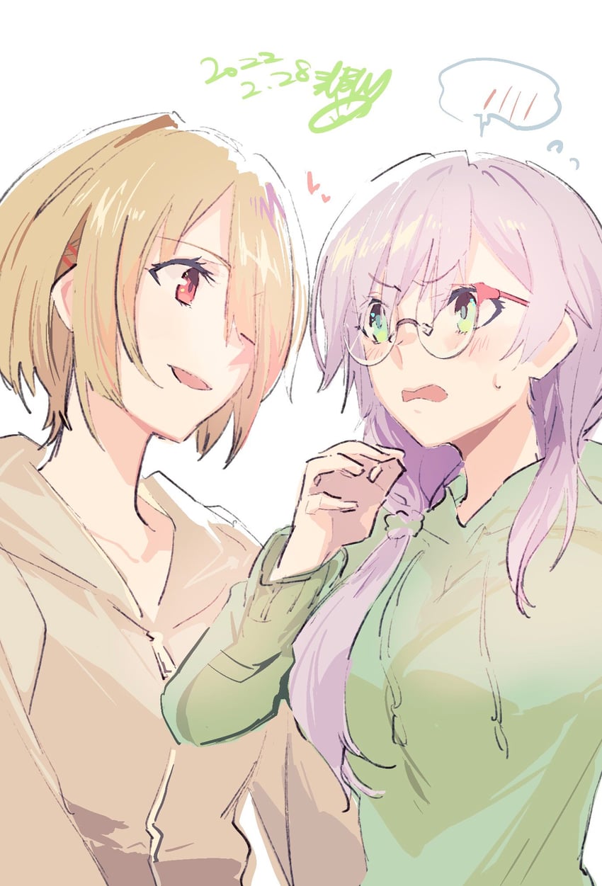 kayamori ruka and izumi yuki (heaven burns red) drawn by mirumiru