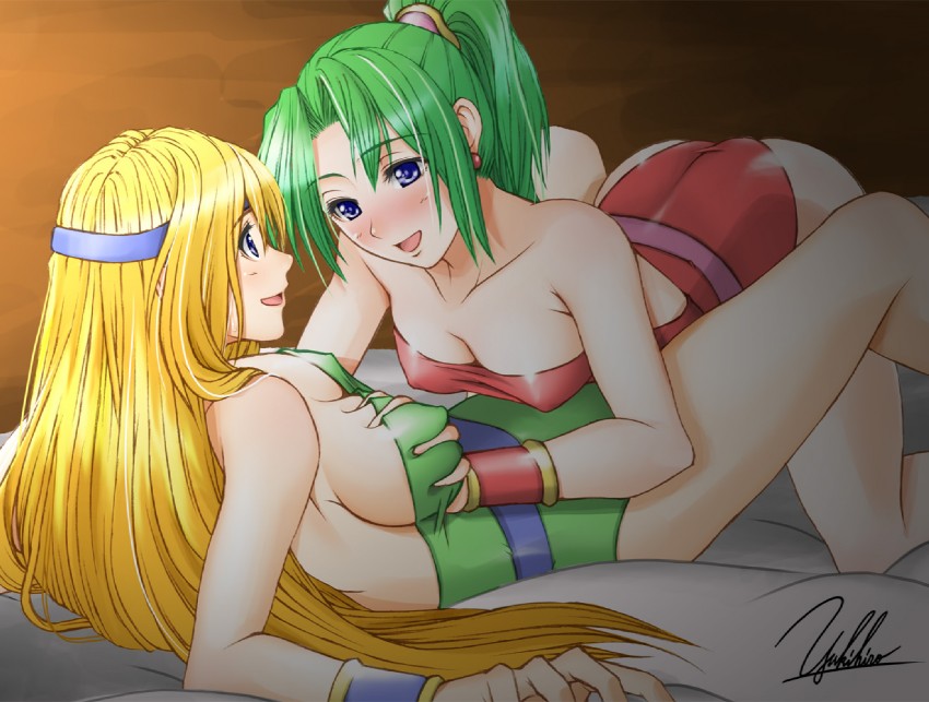 terra branford and celes chere (final fantasy and 1 more) drawn by yukihiro