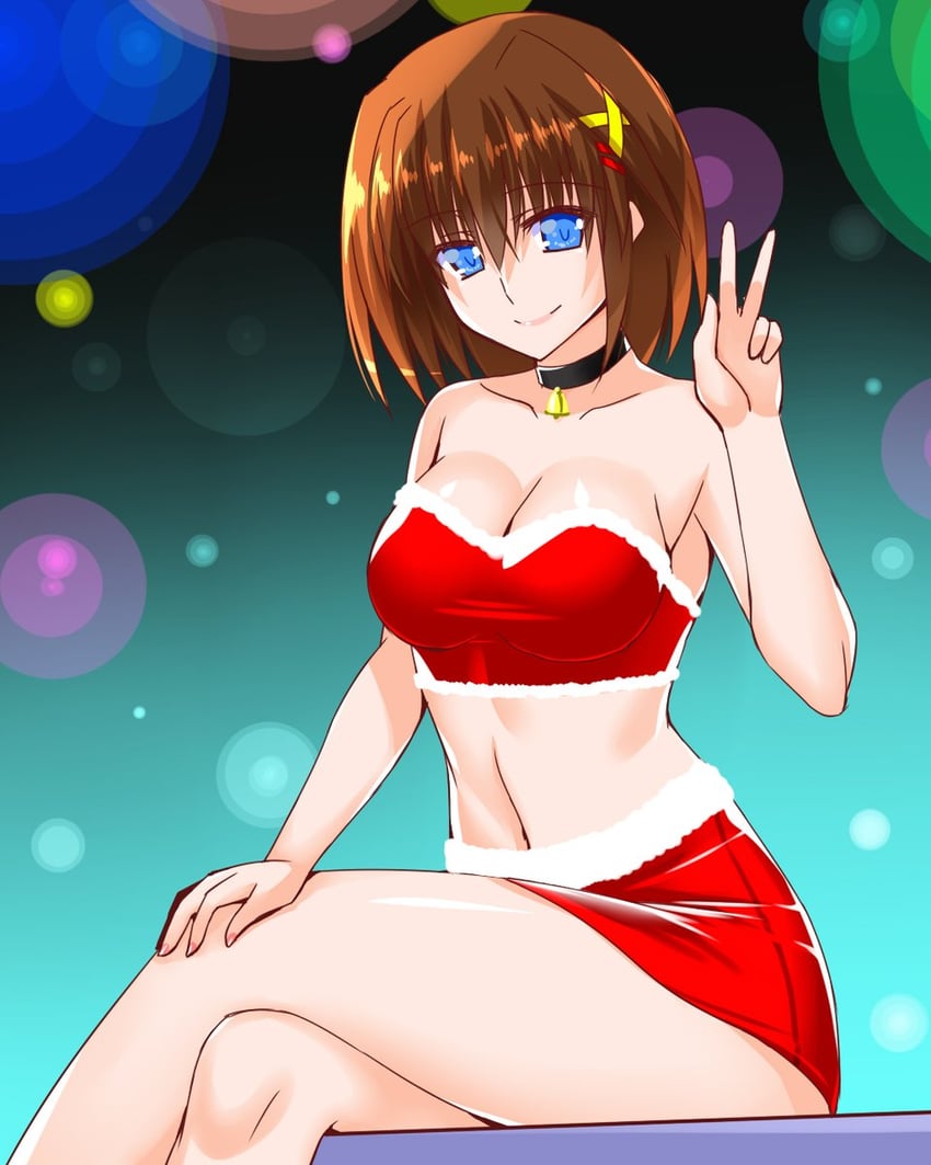 yagami hayate (lyrical nanoha and 1 more) drawn by engo_(aquawatery)