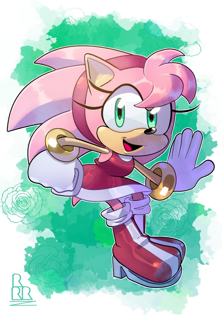 amy rose (sonic and 2 more) drawn by ryan_rudnick