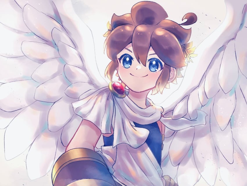 pit (kid icarus and 1 more) drawn by waffuum