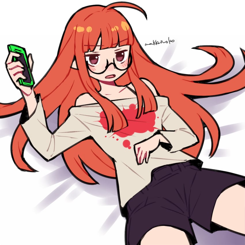 sakura futaba (persona and 1 more) drawn by do_m_kaeru