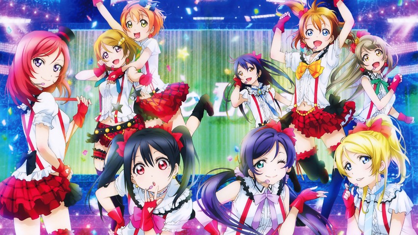 nishikino maki, tojo nozomi, sonoda umi, yazawa nico, ayase eli, and 4 more (love live! and 1 more)