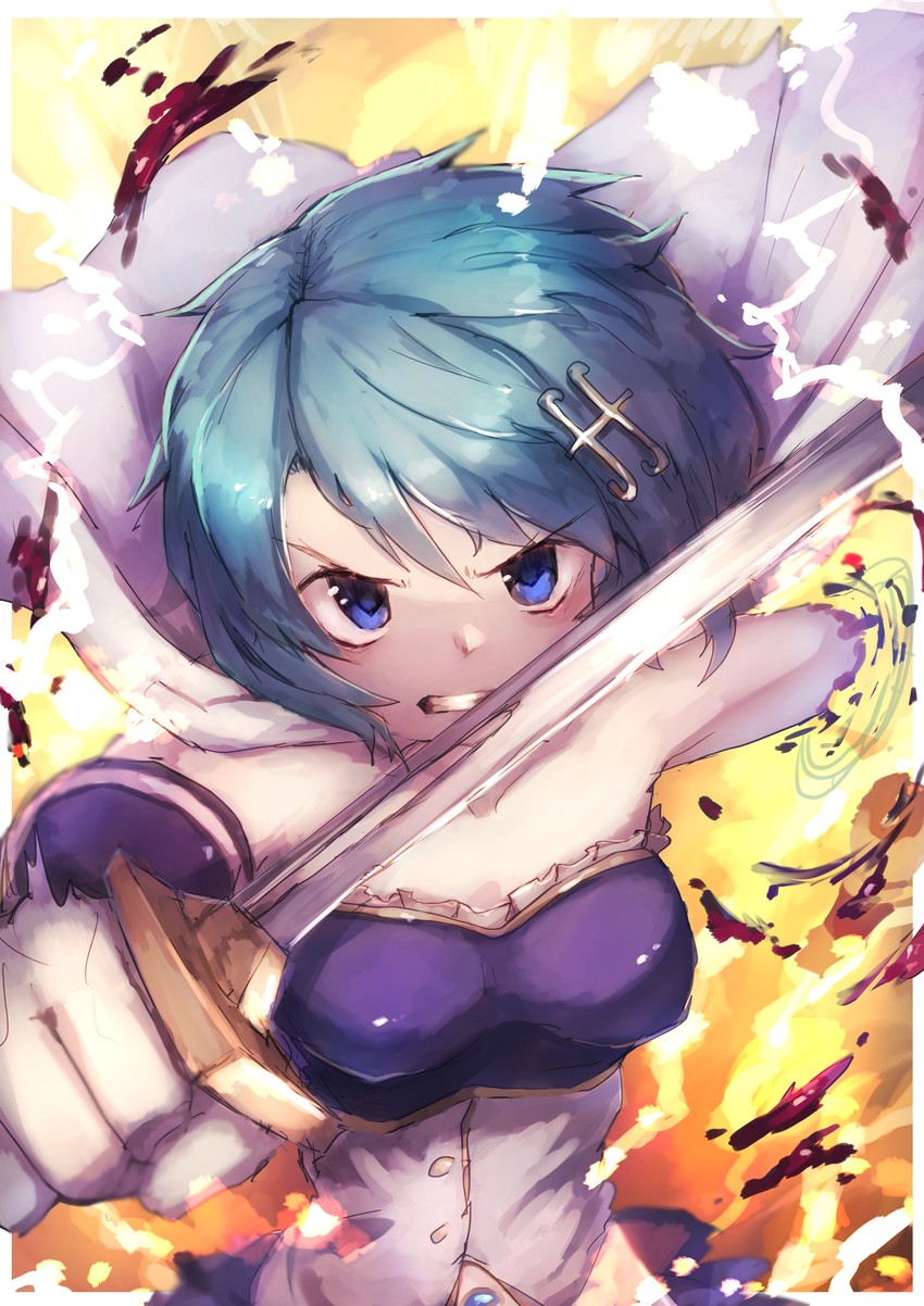 miki sayaka (mahou shoujo madoka magica and 1 more) drawn by shiburingaru