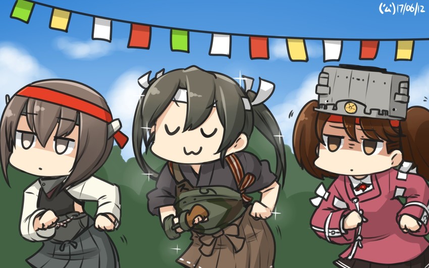 zuikaku, ryuujou, taihou, zuikaku kai ni, taihou kai, and 1 more (kantai collection) drawn by hamu_koutarou