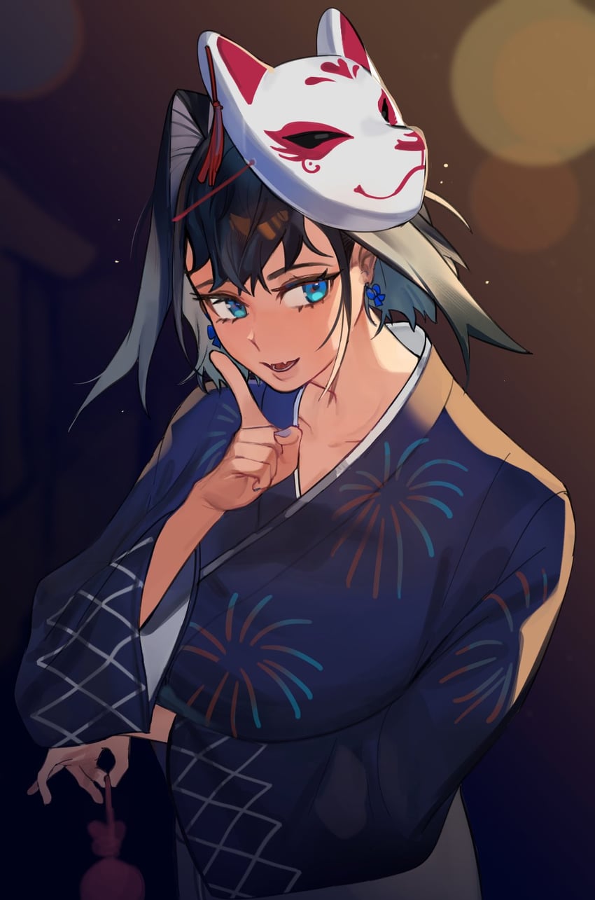 ouro kronii (hololive and 1 more) drawn by eus_ing