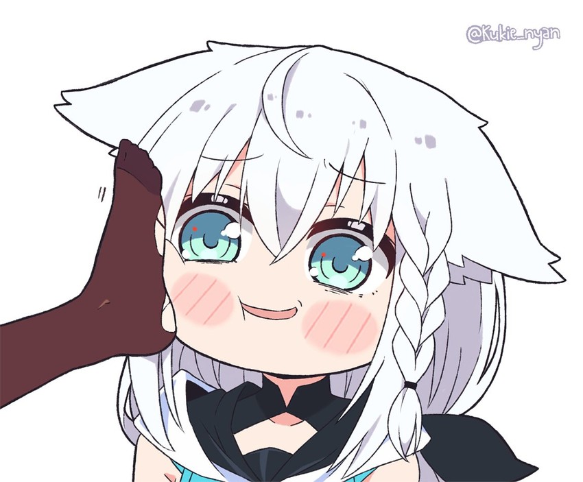 shirakami fubuki and kiryu coco (hololive) drawn by kukie-nyan