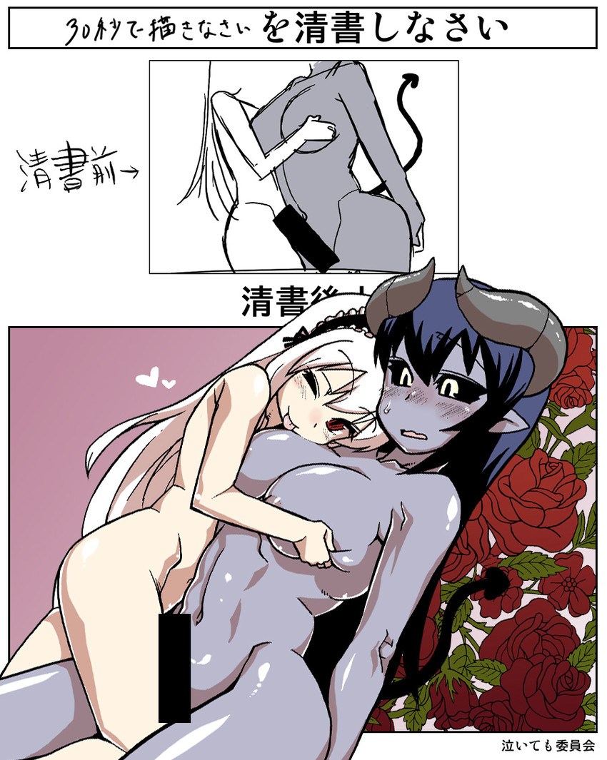 suigintou and astaroth (rozen maiden and 1 more) drawn by takatsu_keita