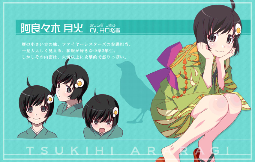 araragi tsukihi (monogatari and 1 more) drawn by watanabe_akio