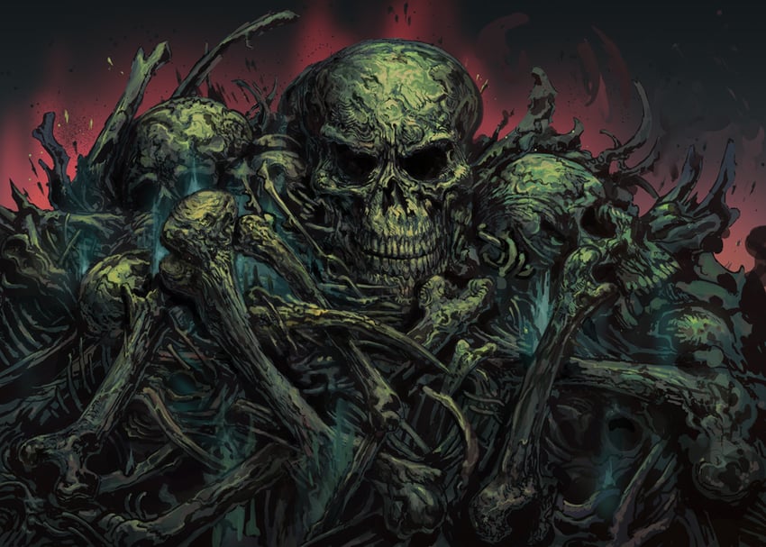 bone heap (inscryption) drawn by carpet_crawler