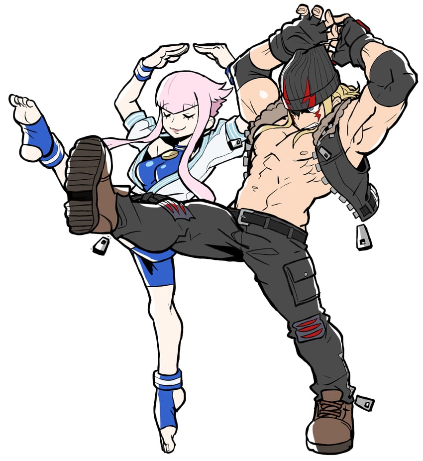 manon legrand and alex (street fighter and 1 more) drawn by sach56000