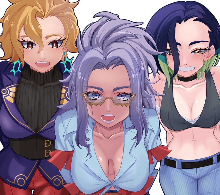 perrin, raifort, and briar (pokemon and 1 more) drawn by kikyouta