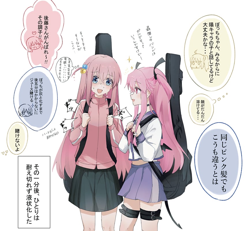 gotoh hitori, kita ikuyo, ijichi nijika, yamada ryo, and yui (bocchi the rock! and 1 more) drawn by nigiri