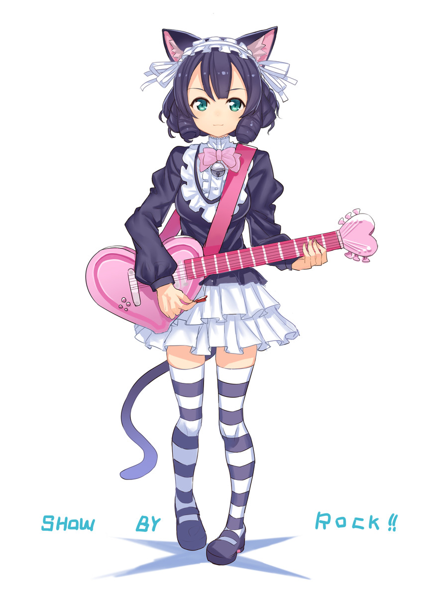 cyan and strawberry heart (show by rock!!) drawn by hajime_kaname