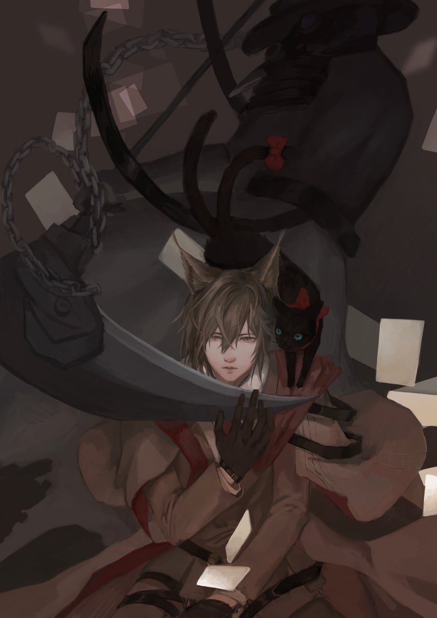phantom and miss christine (arknights and 1 more) drawn by ciao940106