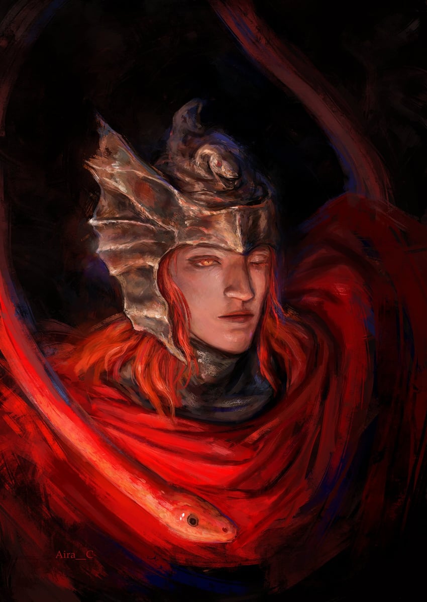 messmer the impaler (elden ring and 1 more) drawn by airac20