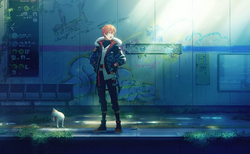 shinonome akito (project sekai) drawn by colorful_palette