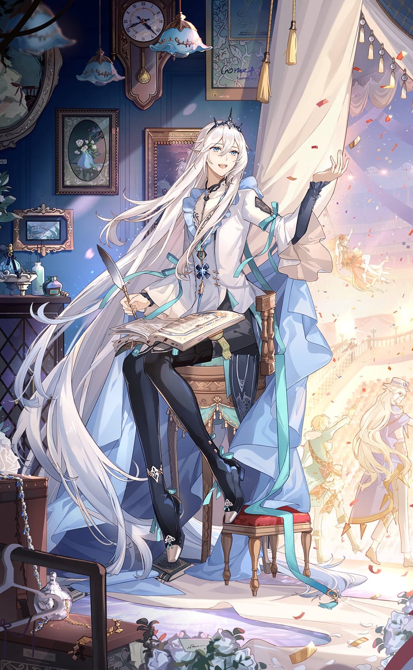 chiffon cake, blue cheese, spanish paella, mousse, and opera cake (food fantasy)