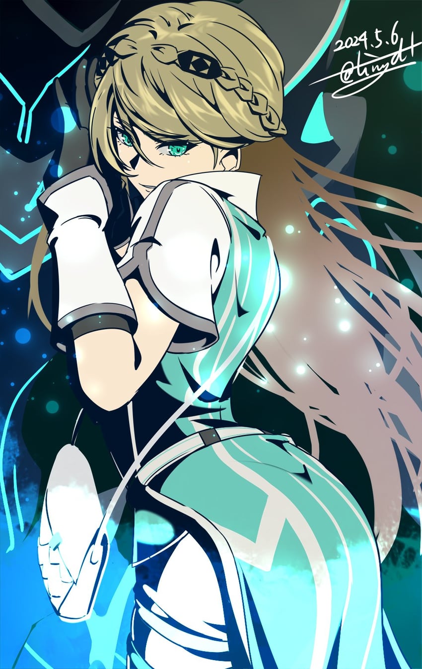 elaine auclair (eiyuu densetsu and 2 more) drawn by tinybiard