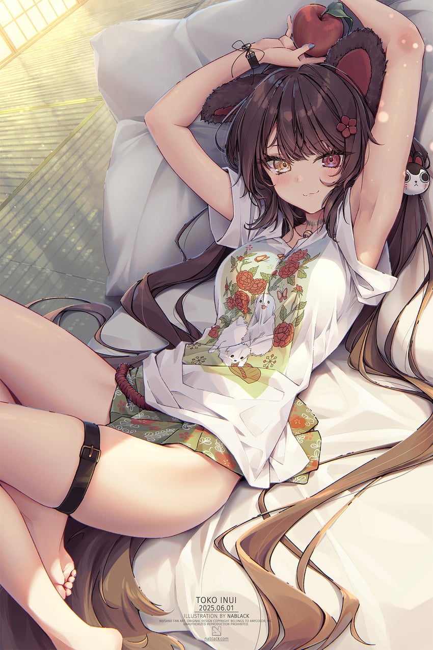 inui toko and banken (nijisanji) drawn by kuro-kun_(nablack)