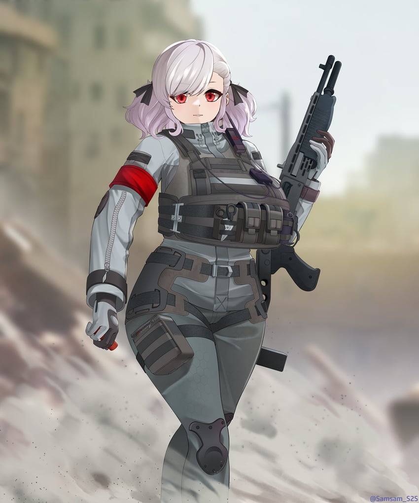 spas-12 and sabrina (girls' frontline and 1 more) drawn by samsam_s2s