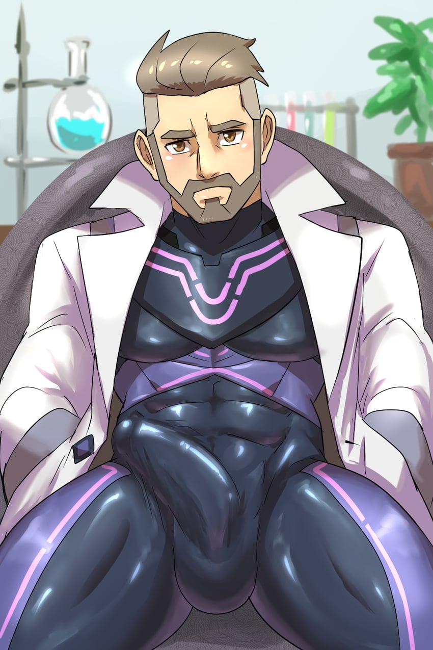 professor turo (pokemon and 1 more) drawn by weedwolfeatmeat
